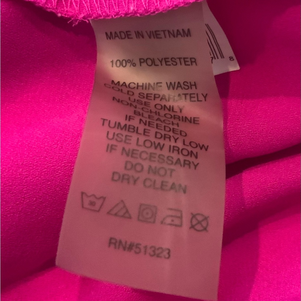 Chaus Fuschia Blouse with 3/4 length sleeves Size L - Picture 4 of 4